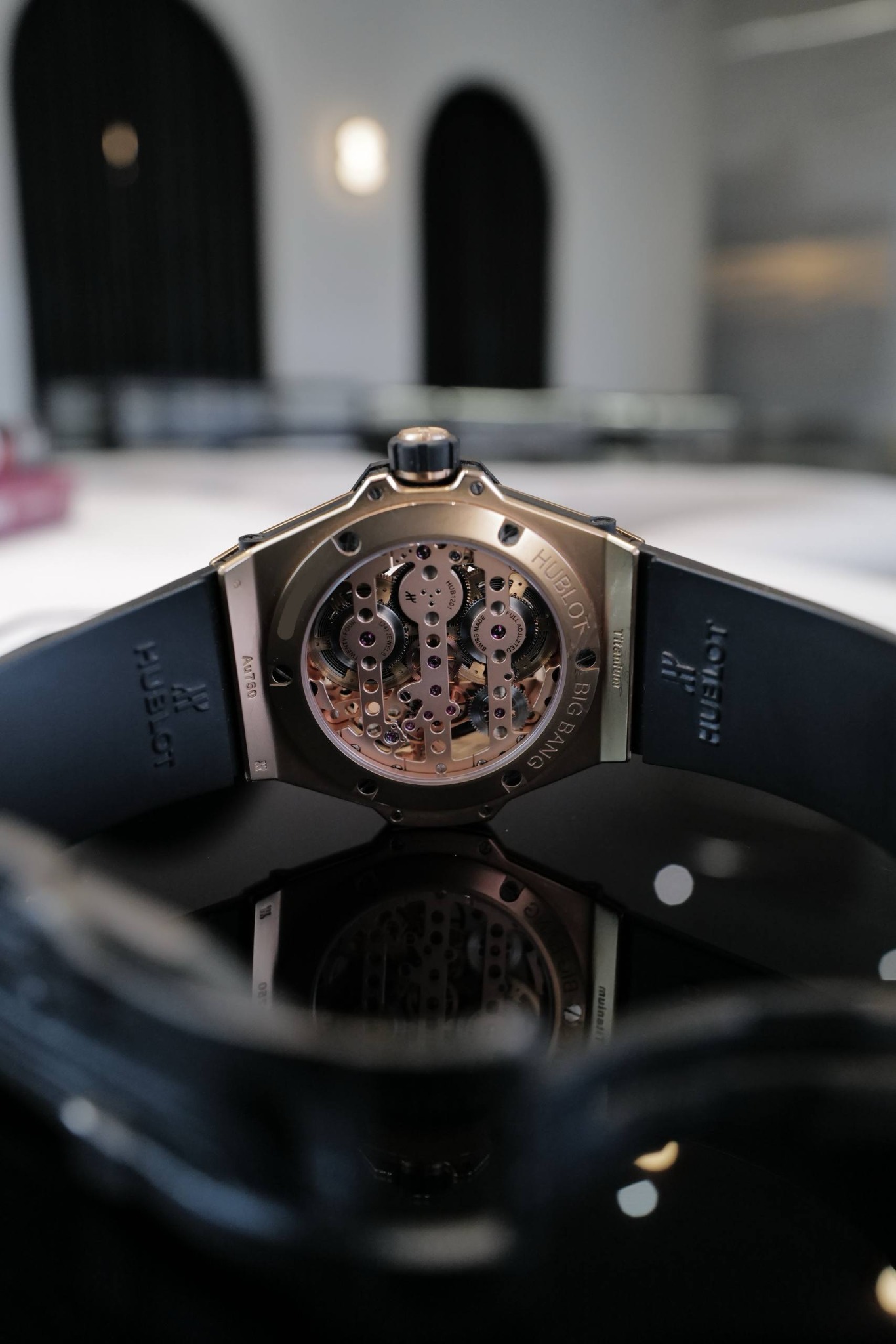 Caseback view